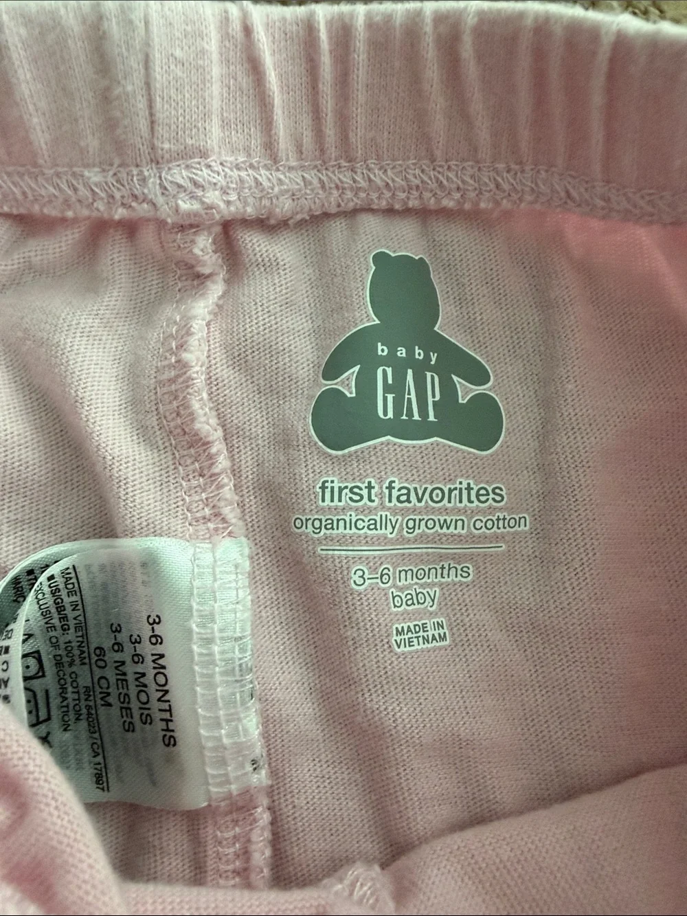 Baby Gap Pink and Floral Cotton Pants - 2-Pack